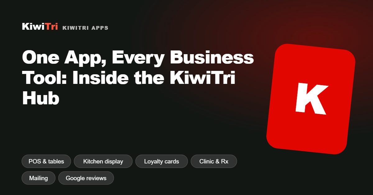 One App, Every Business Tool: Inside the KiwiTri Hub — KiwiTri