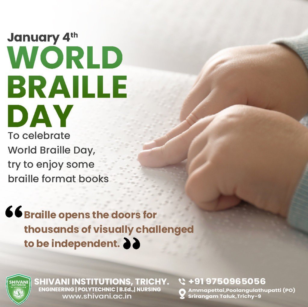 Shivani Institutions — World Braille Day